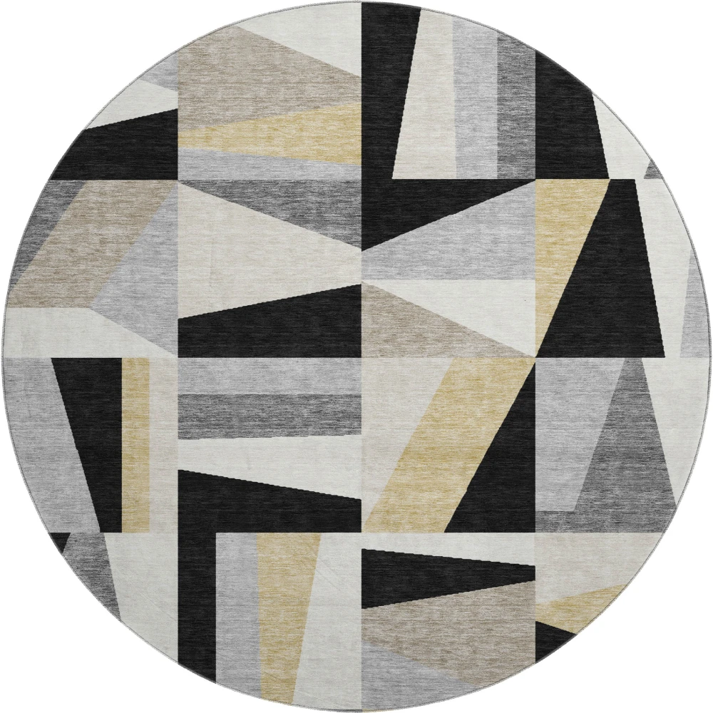 Mayfield AMF2327 Black 8' x 8' Rug