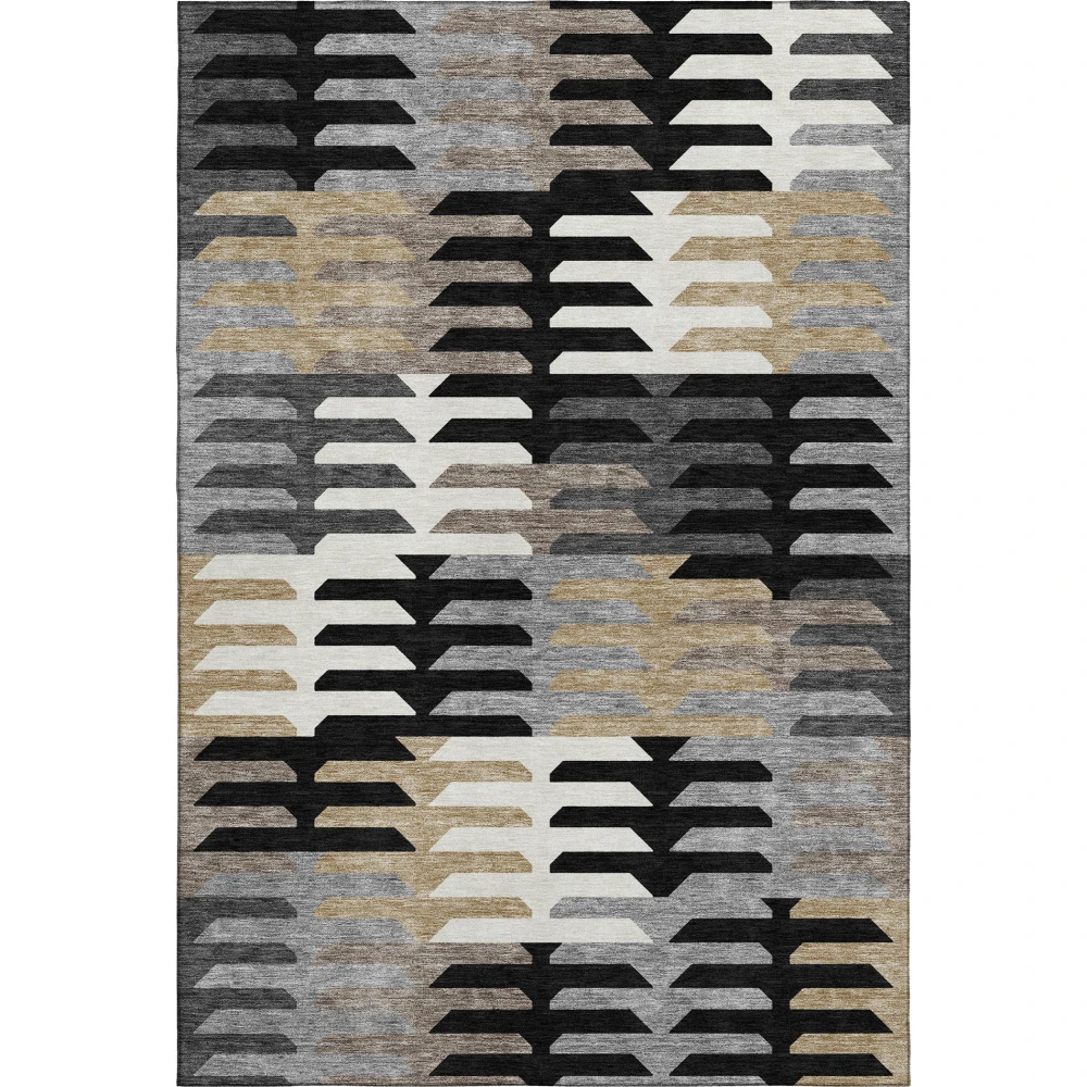 Mayfield AMF2328 Black 3' x 5' Rug