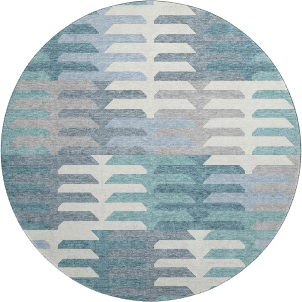 Mayfield AMF2328 Teal 8' x 8' Rug