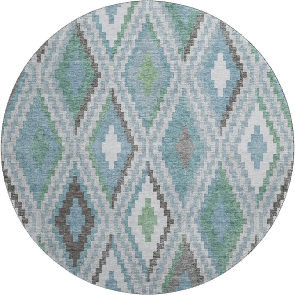 Mayfield AMF2331 Teal 8' x 8' Rug