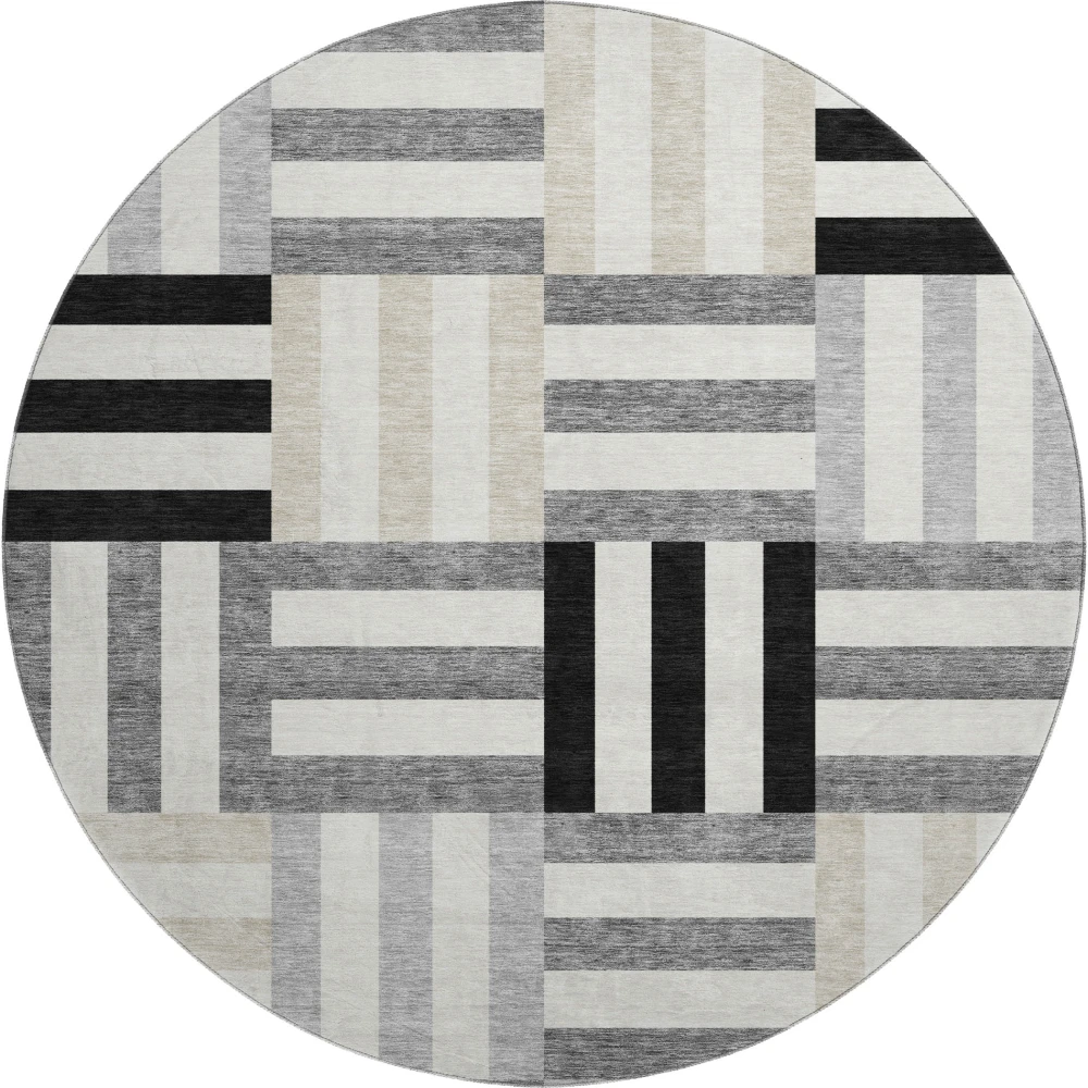 Mayfield AMF2332 Black 8' x 8' Rug