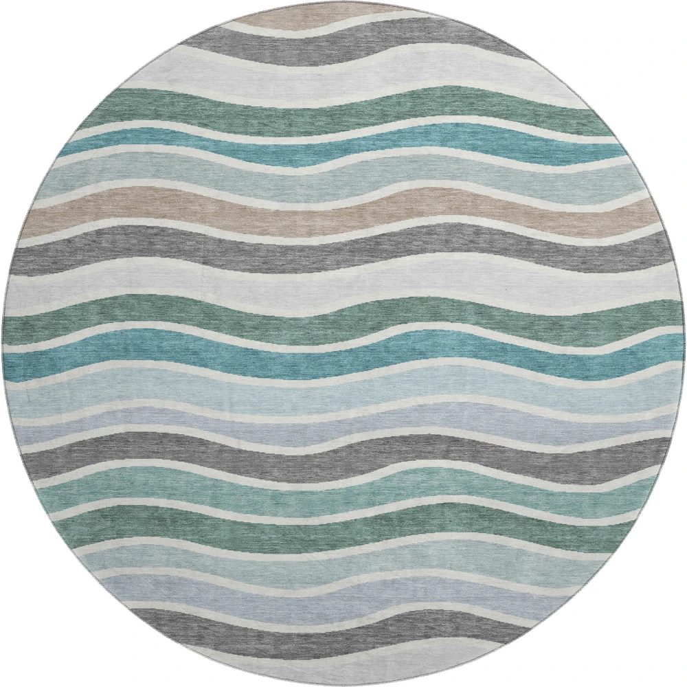 Mayfield AMF2333 Teal 8' x 8' Rug