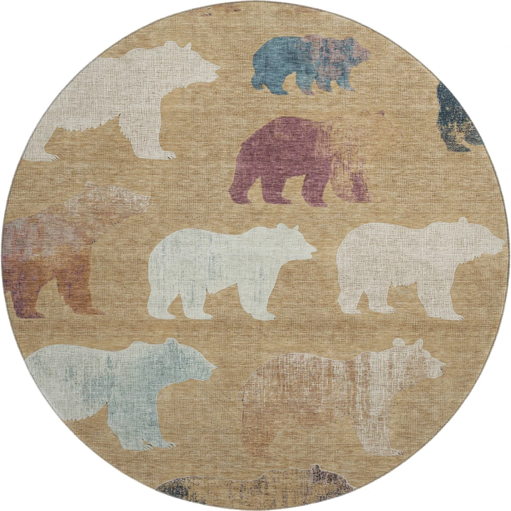 Mayfield AMF2338 Gold 8' x 8' Rug