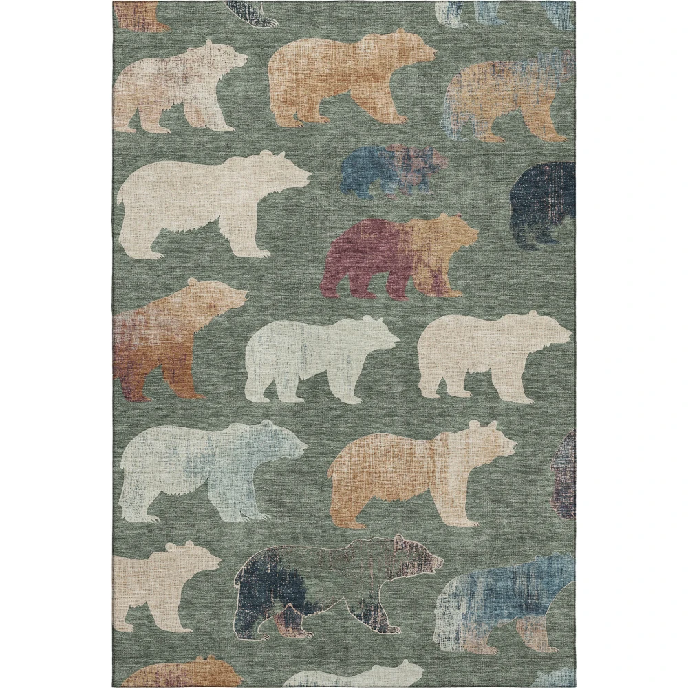 Mayfield AMF2338 Green 3' x 5' Rug