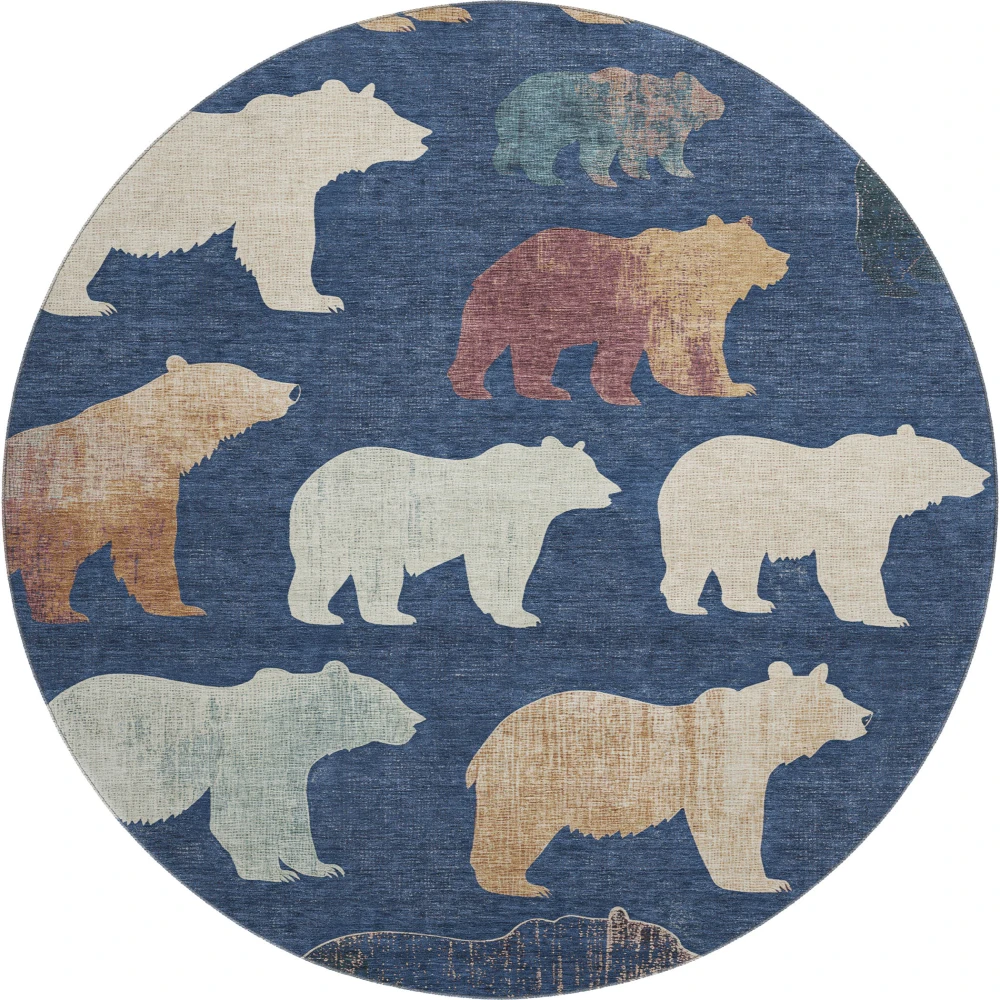 Mayfield AMF2338 Navy 8' x 8' Rug