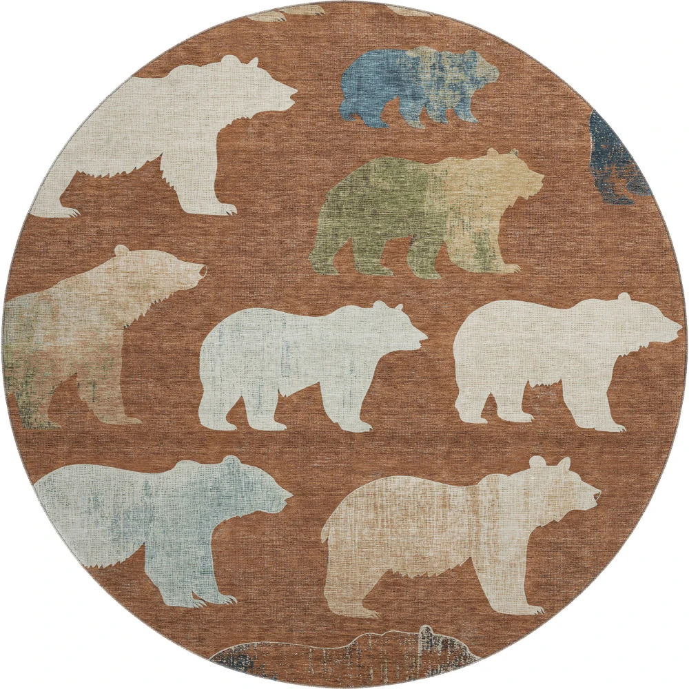 Mayfield AMF2338 Paprika 8' x 8' Rug