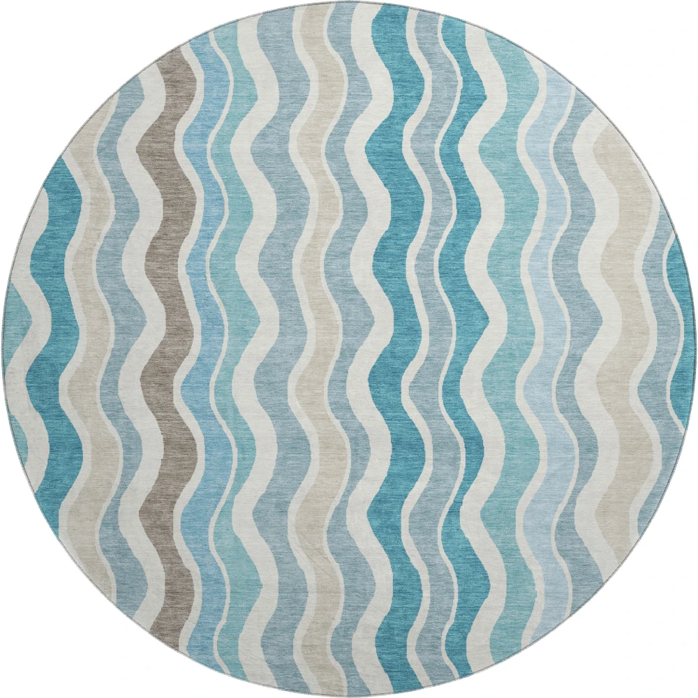 Mayfield AMF2342 Teal 8' x 8' Rug