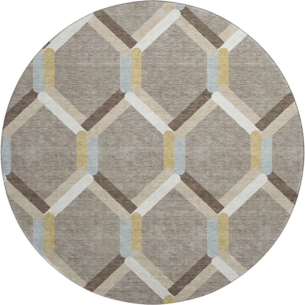 Mayfield AMF2343 Brown 8' x 8' Rug