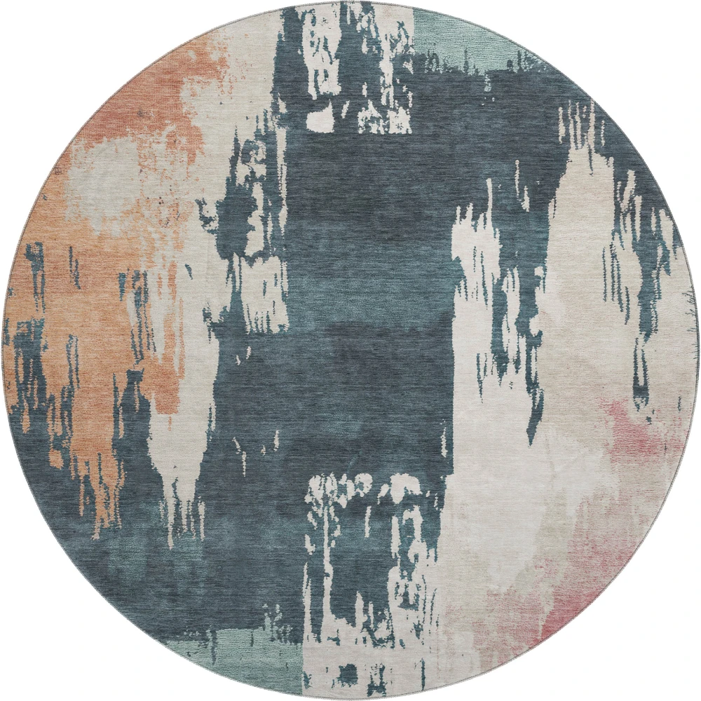 Mayfield AMF2347 Teal 8' x 8' Rug