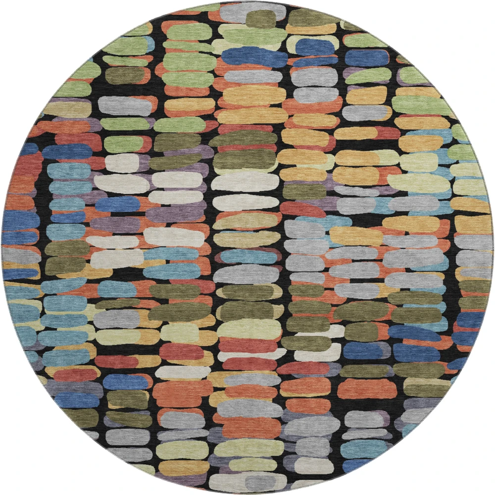 Mayfield AMF2349 Black 8' x 8' Rug