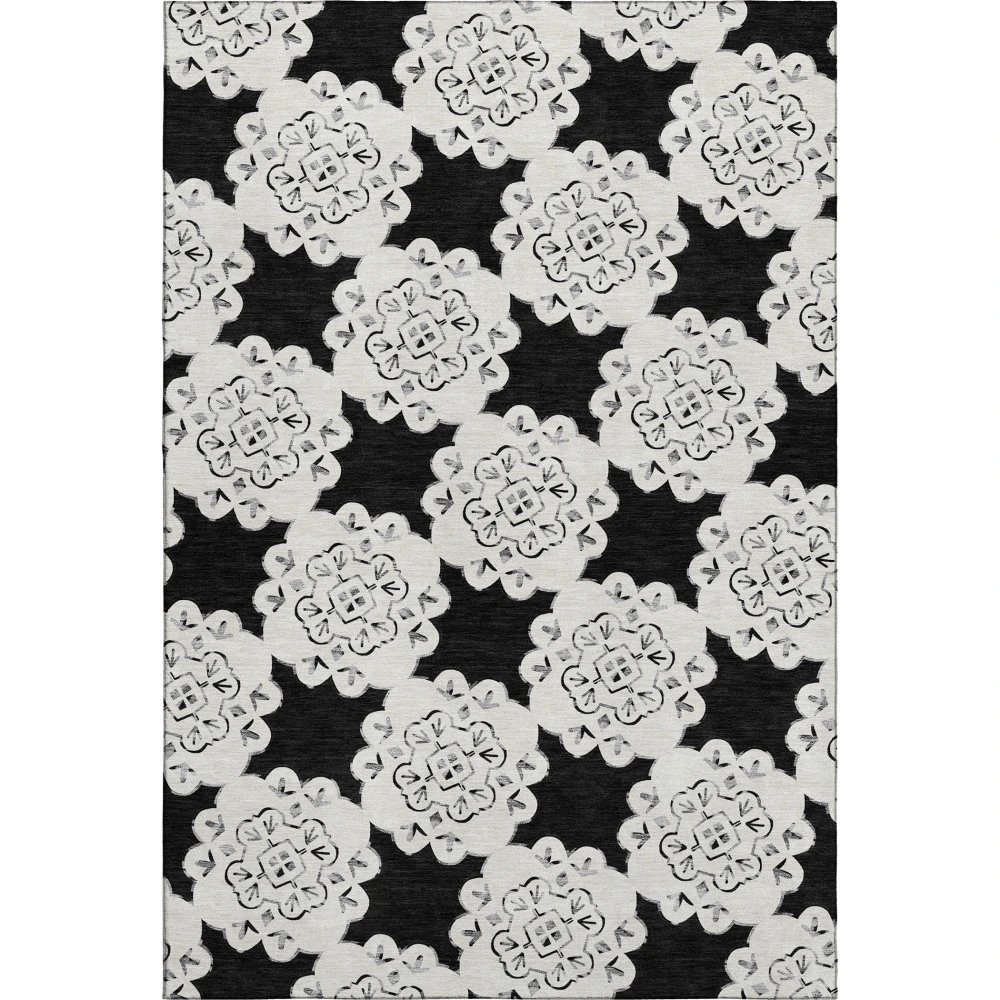 Mayfield AMF2352 Black 3' x 5' Rug