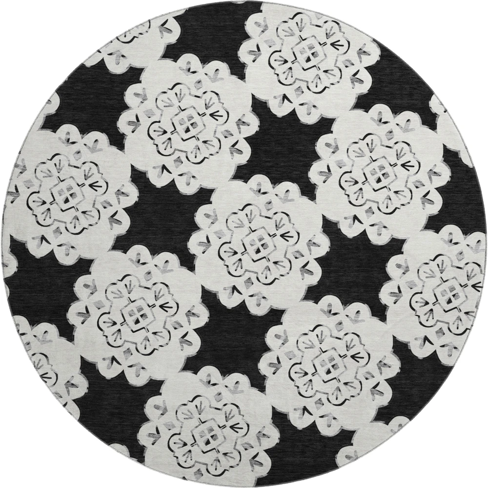 Mayfield AMF2352 Black 8' x 8' Rug