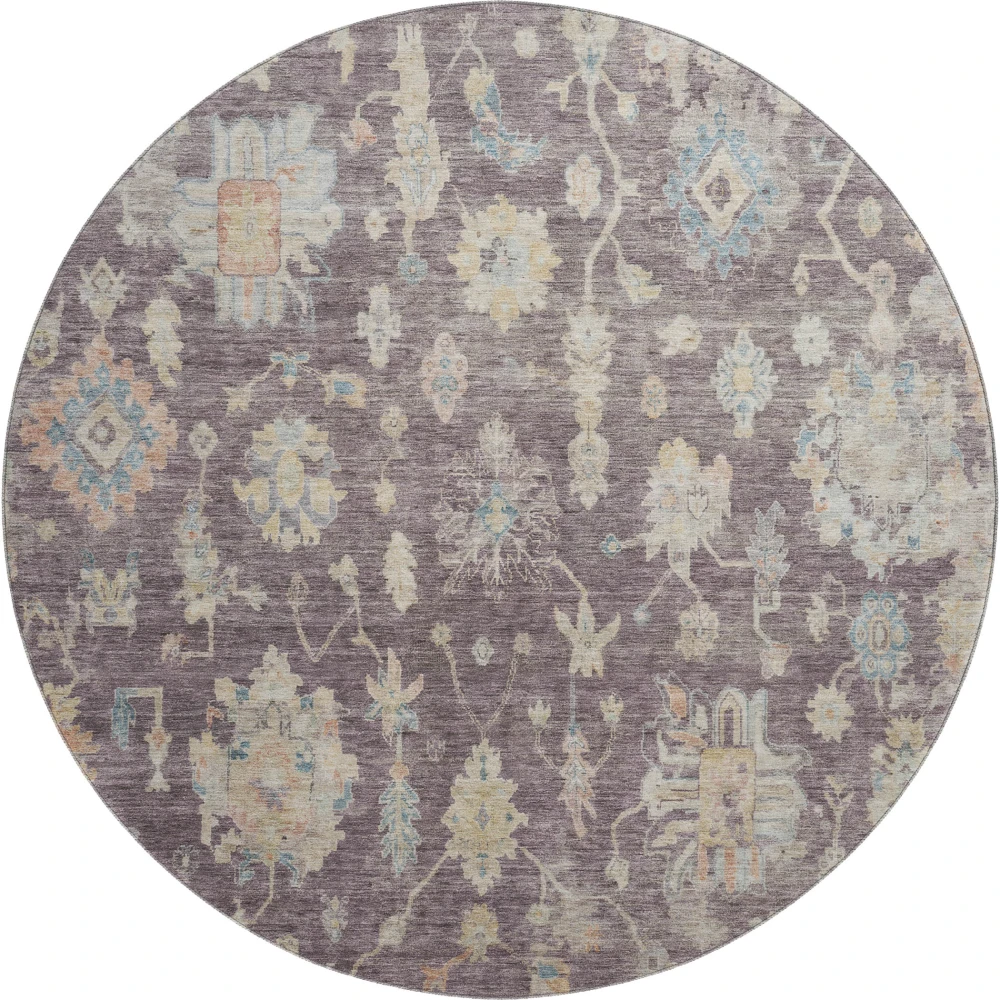 Mayfield AMF2355 Eggplant 8' x 8' Rug