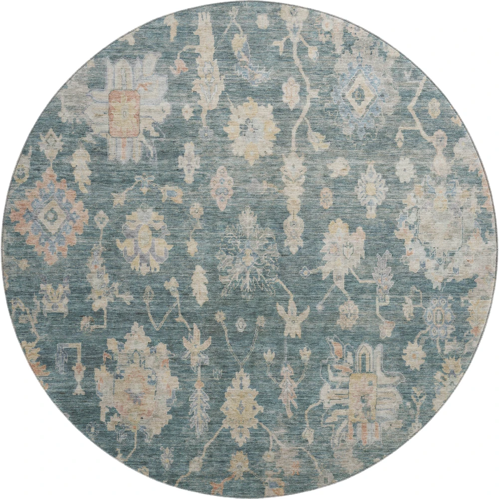 Mayfield AMF2355 Teal 8' x 8' Rug