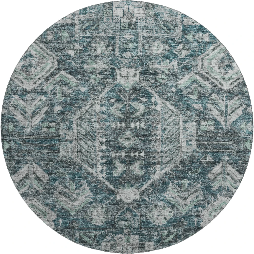 Mayfield AMF2356 Teal 8' x 8' Rug