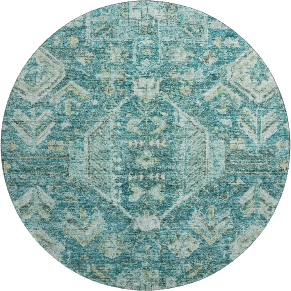 Mayfield AMF2356 Turquoise 8' x 8' Rug