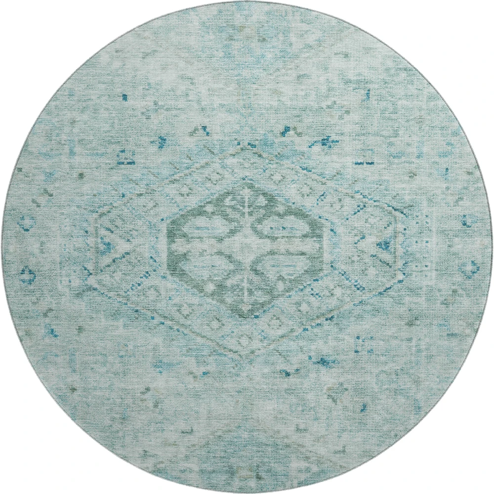 Mayfield AMF2357 Aqua 8' x 8' Rug