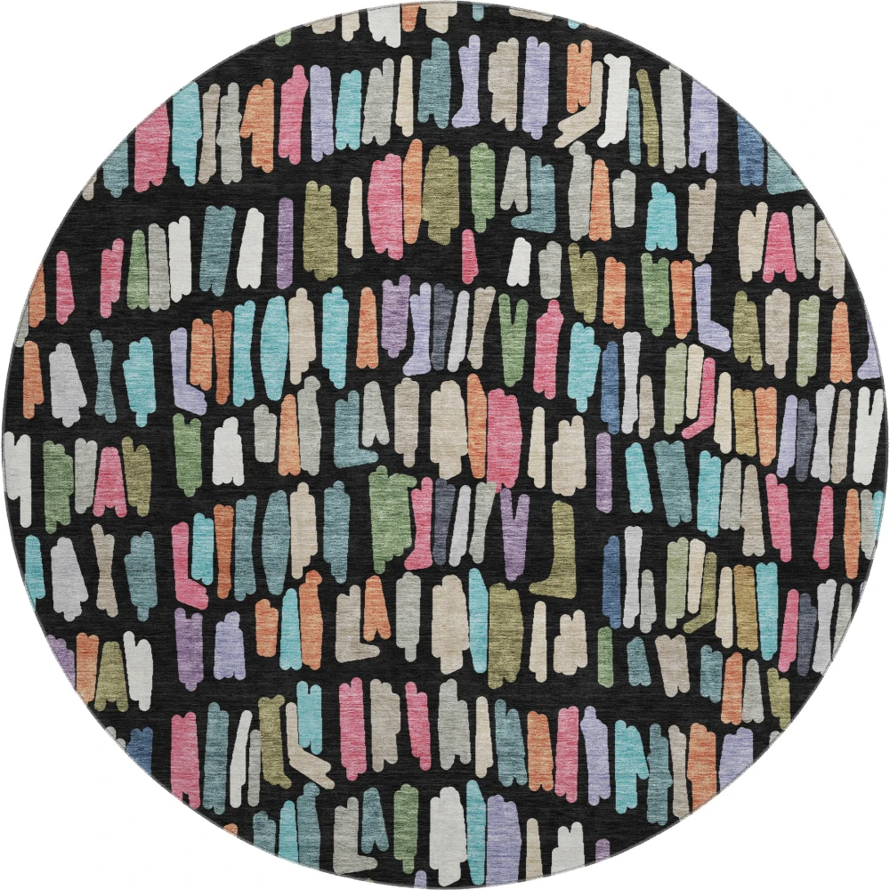 Mayfield AMF2377 Black 8' x 8' Rug