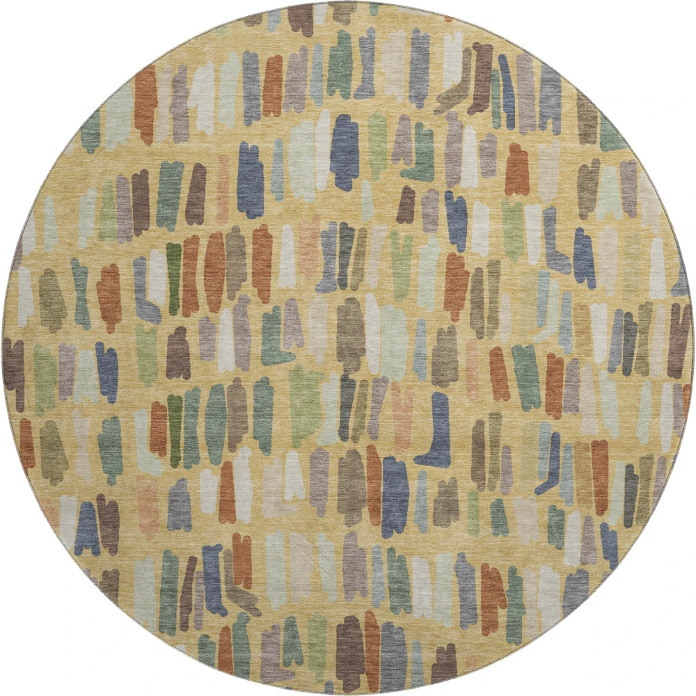 Mayfield AMF2377 Gold 8' x 8' Rug