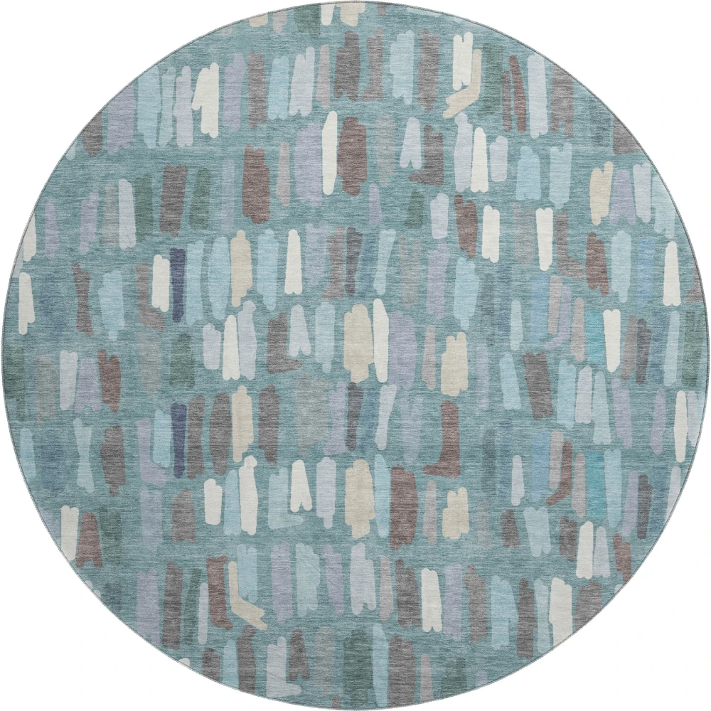 Mayfield AMF2377 Teal 8' x 8' Rug
