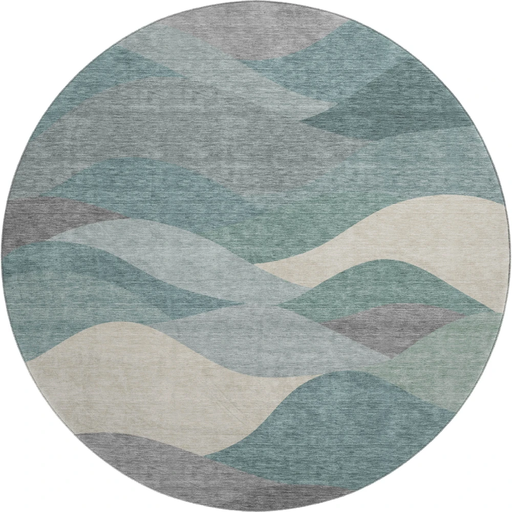 Mayfield AMF2378 Teal 8' x 8' Rug