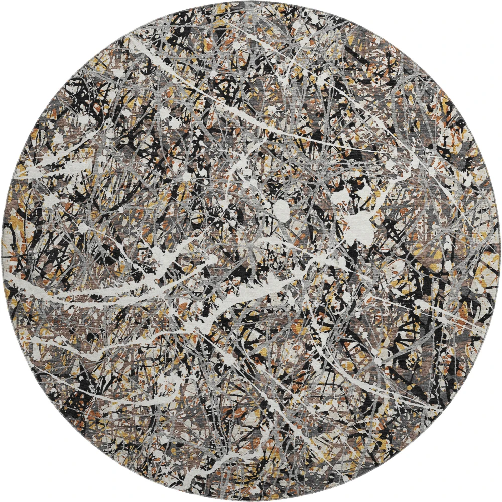Mayfield AMF2389 Black 8' x 8' Rug