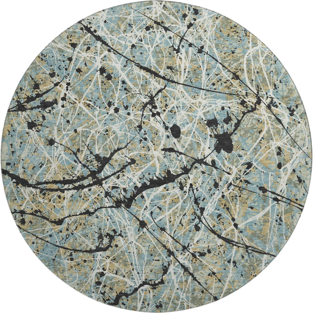 Mayfield AMF2389 Teal 8' x 8' Rug