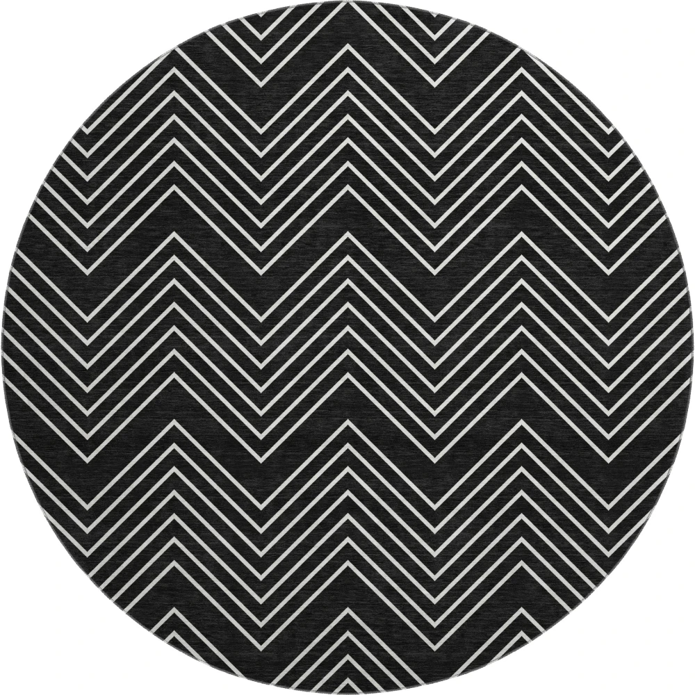 Mayfield AMF2390 Black 8' x 8' Rug