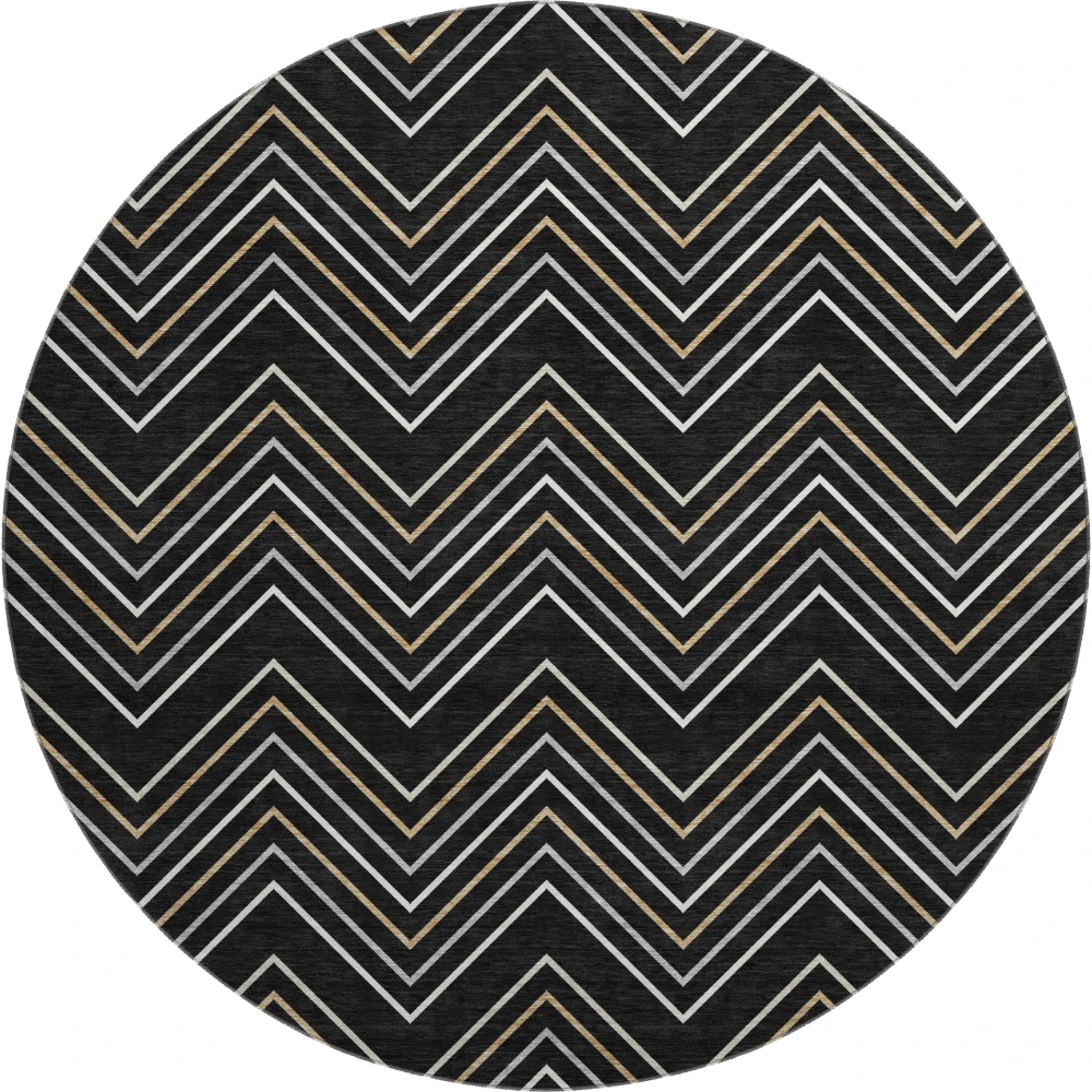 Mayfield AMF2391 Black 8' x 8' Rug