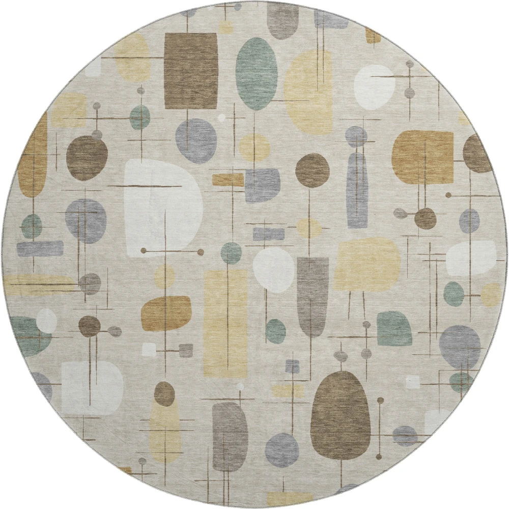 Mayfield AMF2393 Beige 8' x 8' Rug