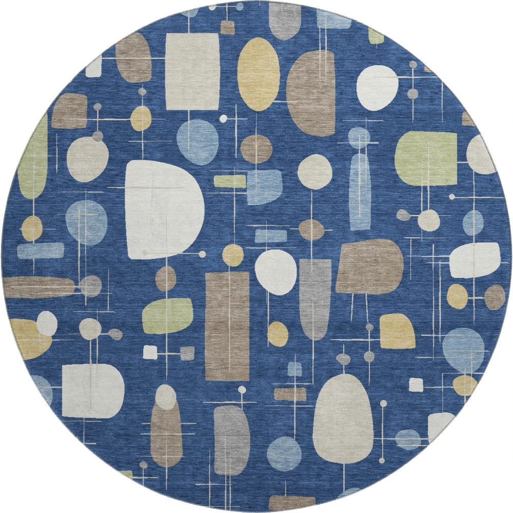Mayfield AMF2393 Navy 8' x 8' Rug