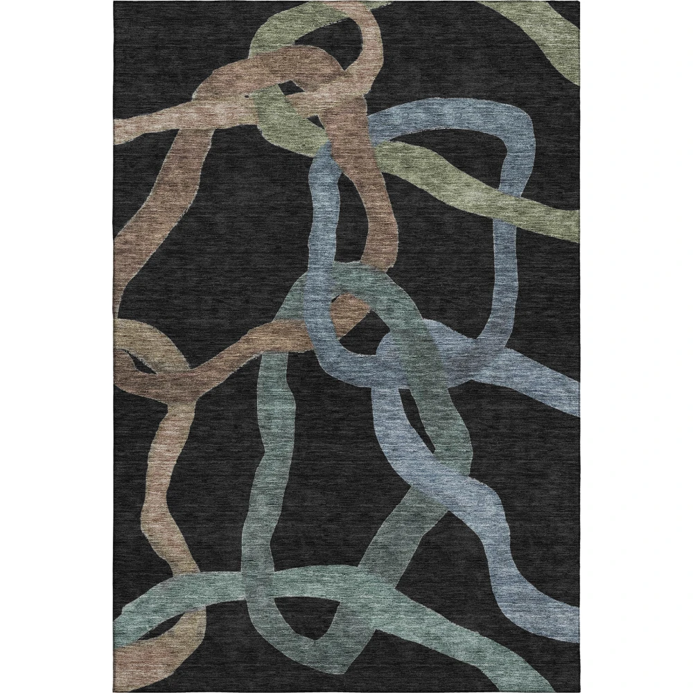 Mayfield AMF2394 Black 8' x 10' Rug