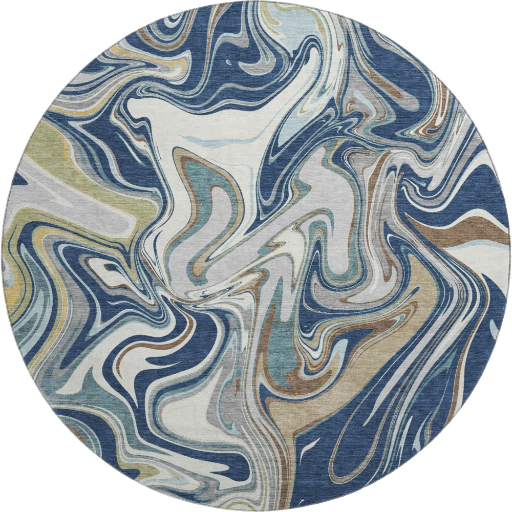 Mayfield AMF2395 Navy 8' x 8' Rug
