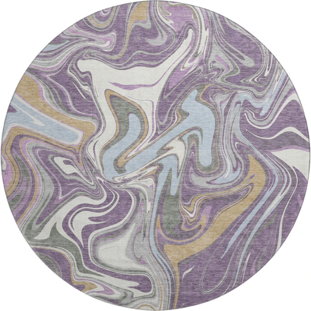 Mayfield AMF2395 Purple 8' x 8' Rug