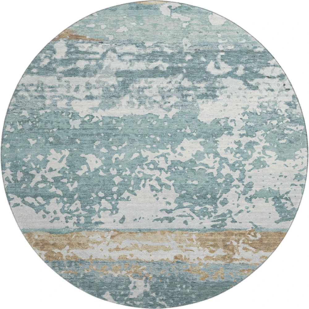 Mayfield AMF2398 Teal 8' x 8' Rug