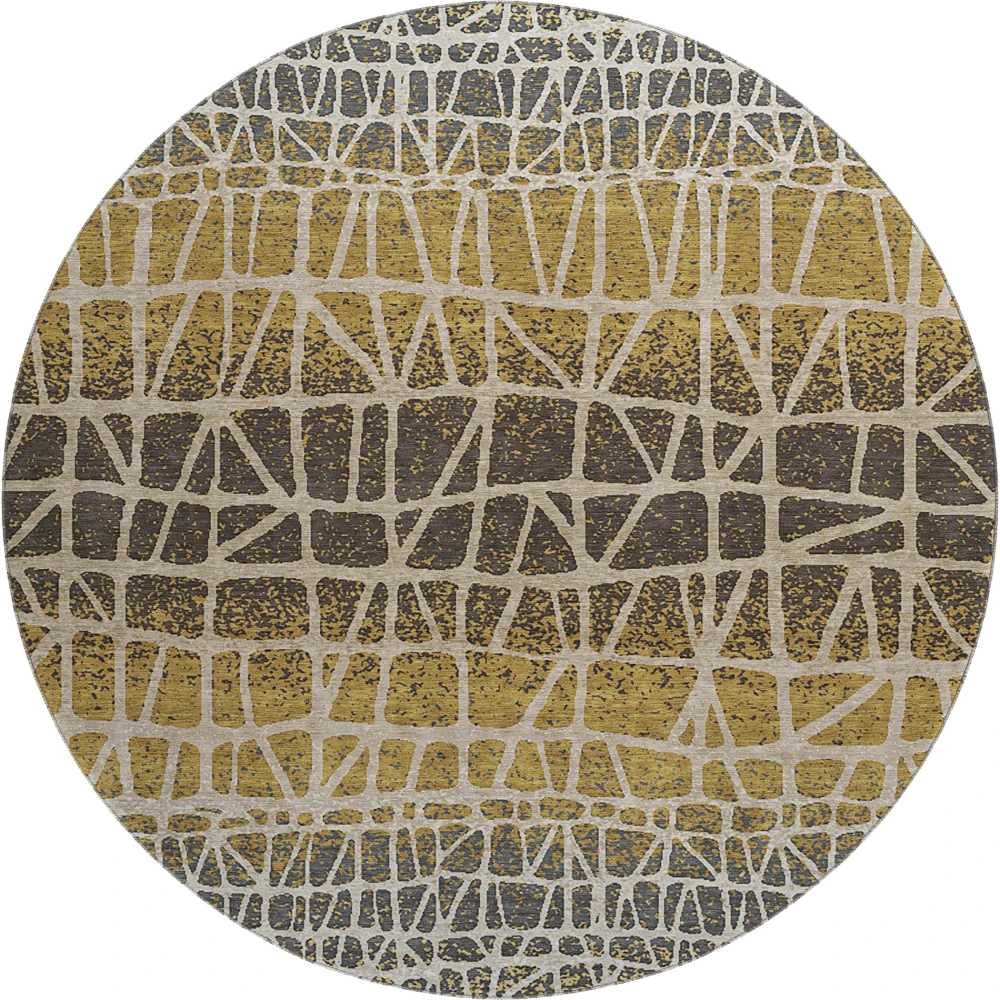 Mayfield AMF2404 Gold 8' x 8' Rug