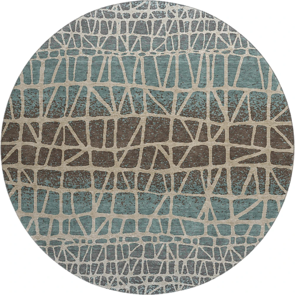 Mayfield AMF2404 Teal 8' x 8' Rug