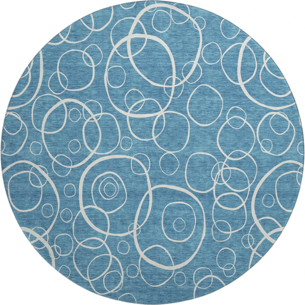 Mayfield AMF2407 Teal 8' x 8' Rug