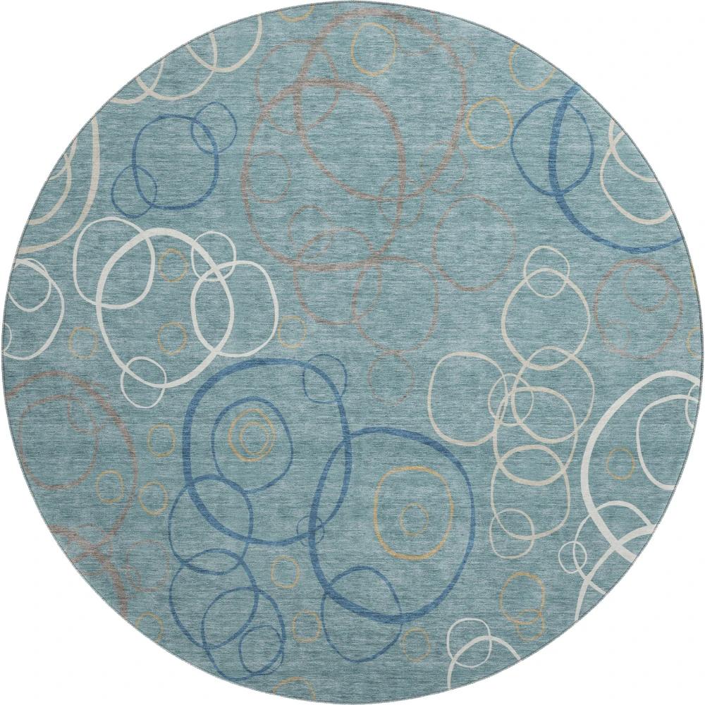 Mayfield AMF2408 Teal 8' x 8' Rug