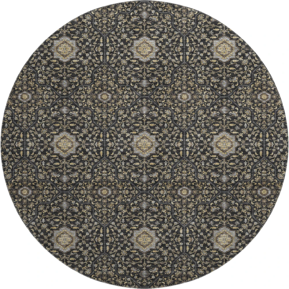 Mayfield AMF2409 Black 8' x 8' Rug