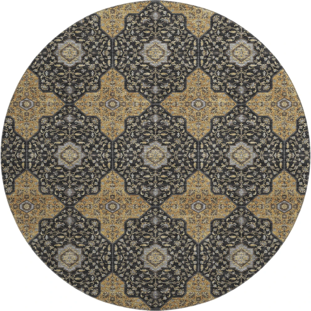 Mayfield AMF2410 Black 8' x 8' Rug