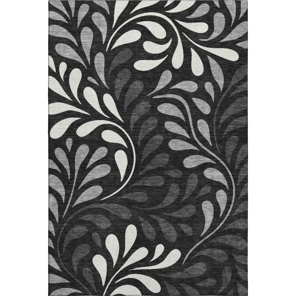 Mayfield AMF2411 Black 3' x 5' Rug