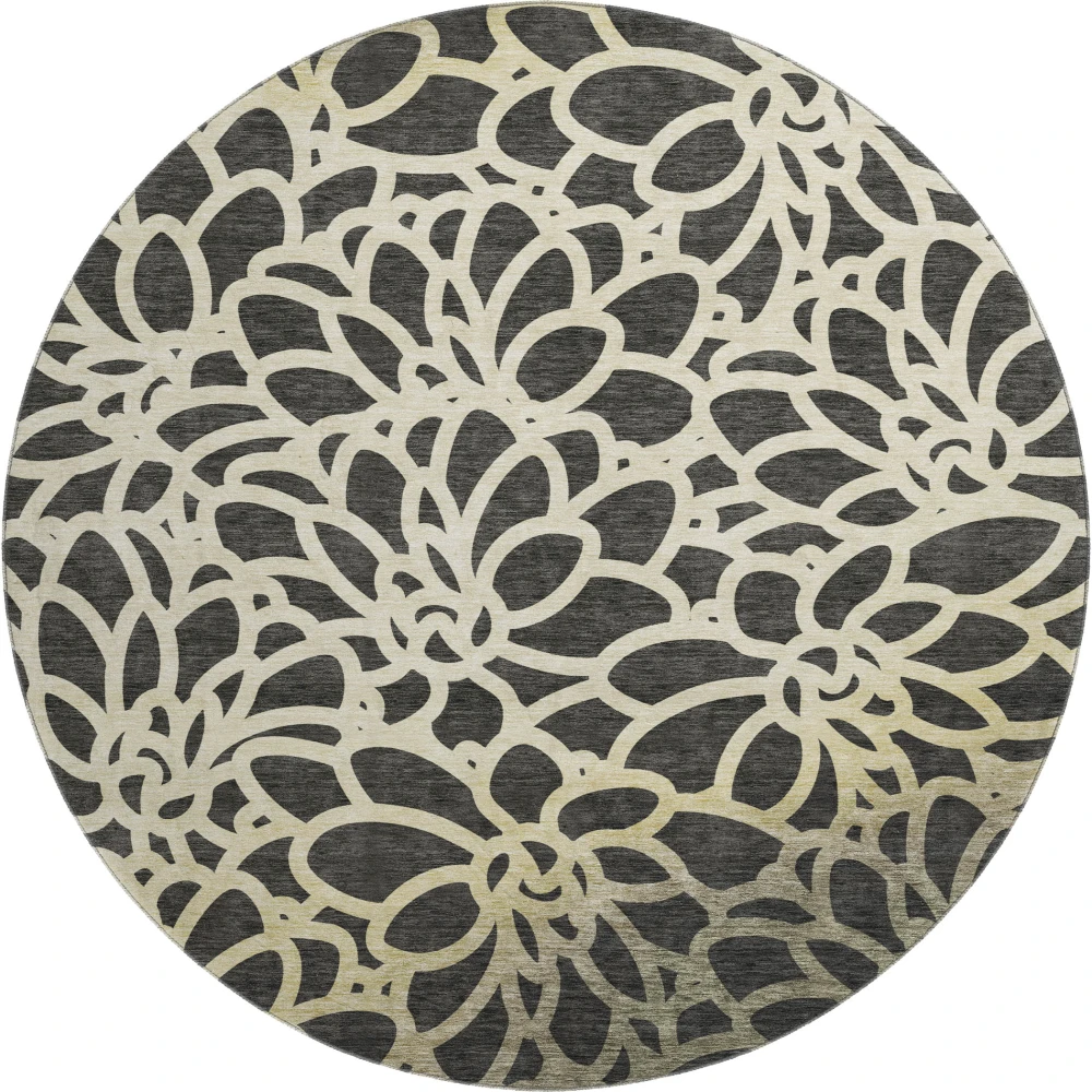 Mayfield AMF2412 Black 8' x 8' Rug