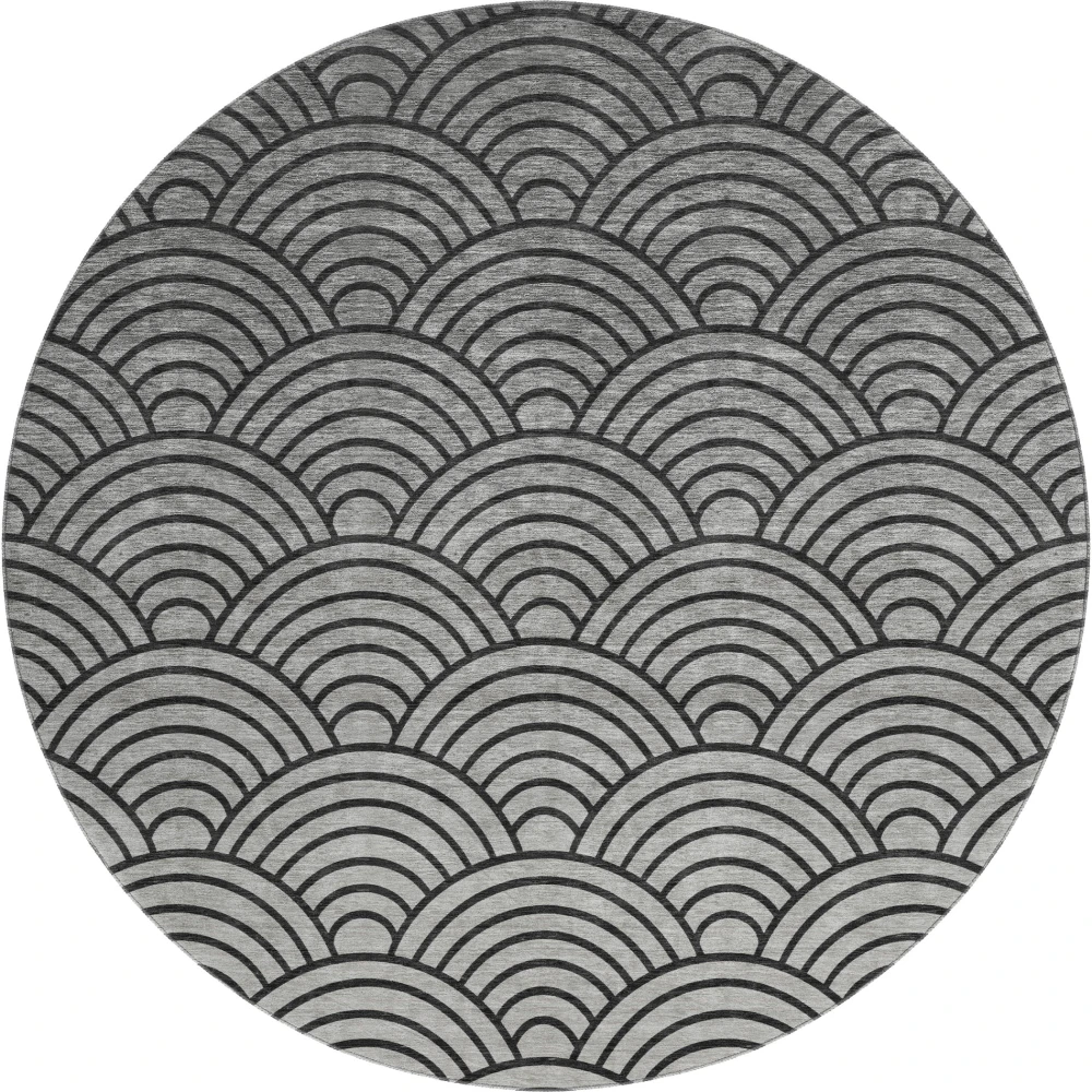 Mayfield AMF2414 Black 8' x 8' Rug