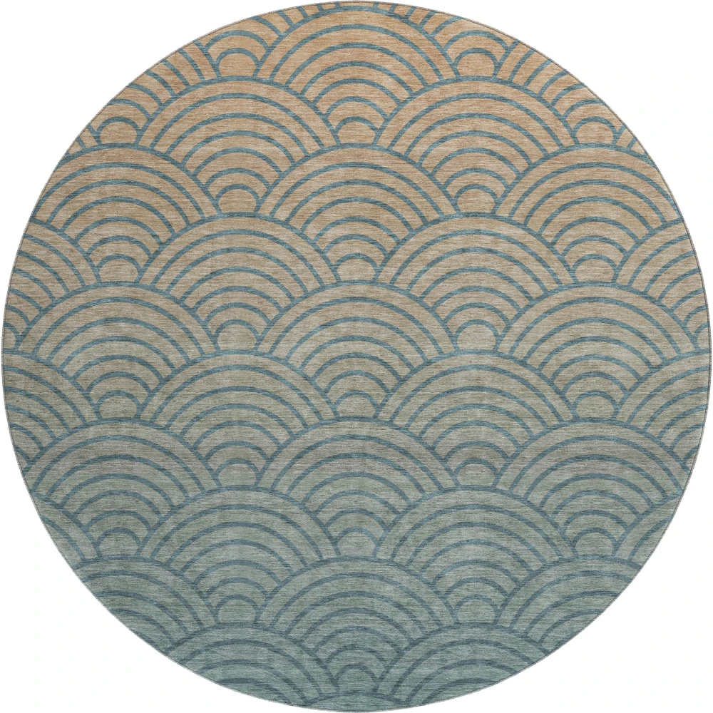 Mayfield AMF2414 Teal 8' x 8' Rug