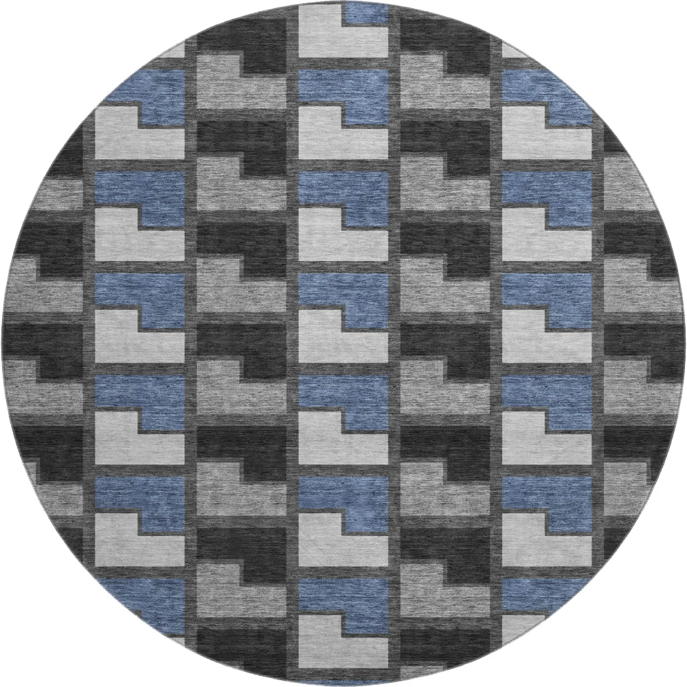 Mayfield AMF2417 Black 8' x 8' Rug