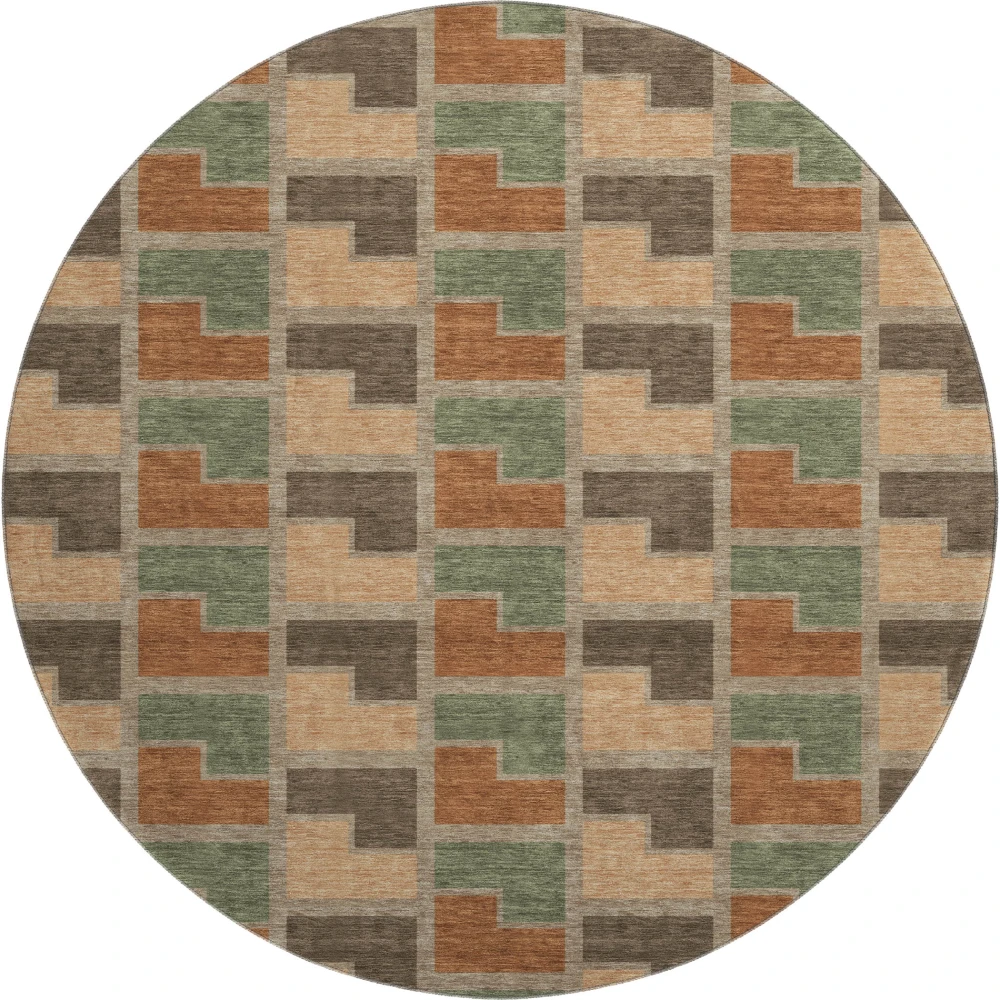 Mayfield AMF2417 Paprika 8' x 8' Rug