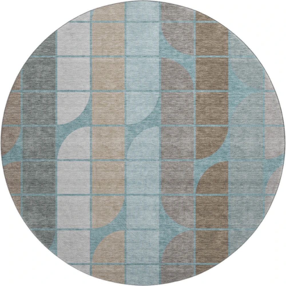 Mayfield AMF2418 Teal 8' x 8' Rug