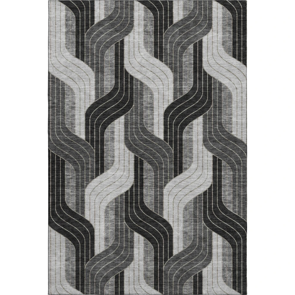 Mayfield AMF2422 Black 3' x 5' Rug