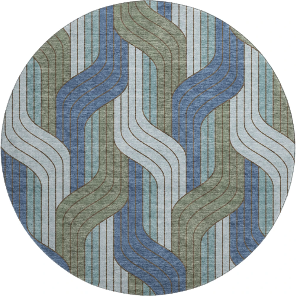 Mayfield AMF2422 Navy 8' x 8' Rug
